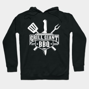 Grill Giant Shield White Art Hoodie